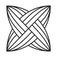 Node, a geometric element from which you can make an ornament or background. vector