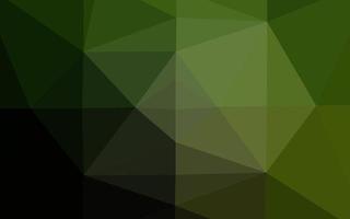 Telón de fondo abstracto de polígono de vector verde oscuro.