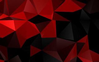 plantilla de mosaico de triángulo vector rojo claro.