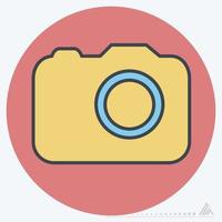 Icon Vector of Camera - Lineal Color Style