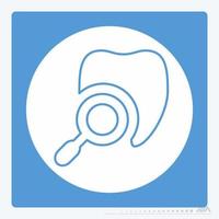 Icon Vector of Dentist - White Moon Style