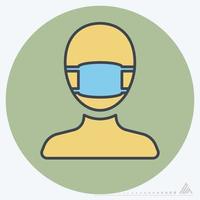 Icon Vector of Surgeon - Color Mate Style