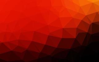 Dark Red, Yellow vector triangle mosaic cover.