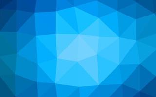 Light BLUE vector shining triangular template.