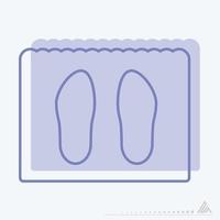 Vector Graphic of Shoe Mat - Twins Style