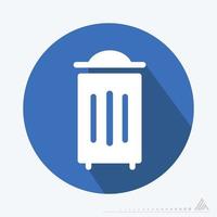 Vector Graphic of Rubbish Bin - Flat Style