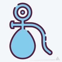 Icon Vector of Blood Pressure Monitor - Line Cut Style