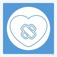 Icon Vector of Heart Surgery - White Moon Style