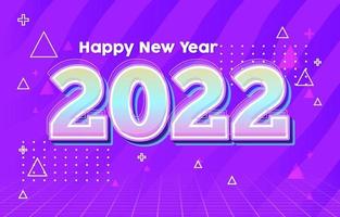 fondo moderno de año nuevo 2022 vector