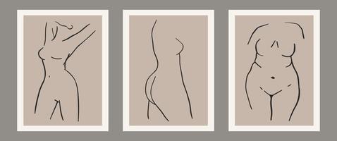 Abstract slim female body Royalty Free Vector Image