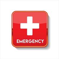 First aid website button on white background vector