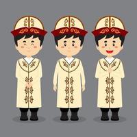 Kyrgyzstan  haracter with Various Expression vector