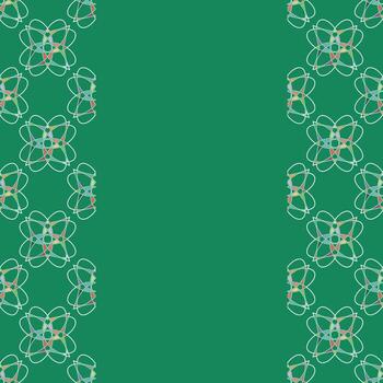 patrón abstracto con flores. flores de espirógrafo. tarjeta de invitación. folleto con espacio vacío para texto. vector