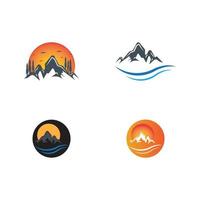 Mountain icon Logo vector