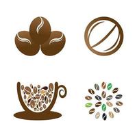 coffee bean icon vector