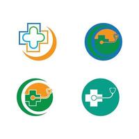 health medical logo design vector