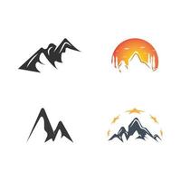 Mountain icon Logo vector