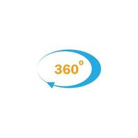 360 degress logo vector