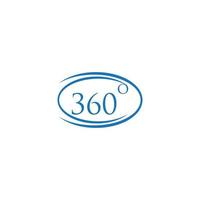 360 Degrees icon vector design template