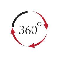 360 degress logo vector