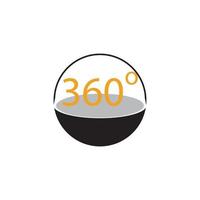 360 Degrees icon vector design template