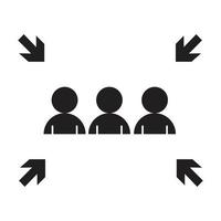 Emergency evacuation assembly point sign, gathering point signboard, vector illustration.