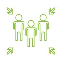 Emergency evacuation assembly point sign, gathering point signboard, vector illustration.