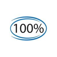 100 percent icon vector illustration design template