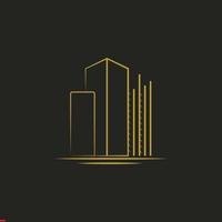 Real Estate Logo Design Template For Business and Company vector