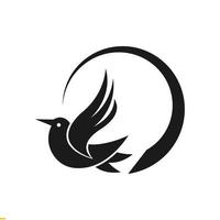 plantilla de diseño de logotipo de vector de pájaro para empresa y negocio
