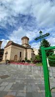 Bucharest, Romania 2021- Classical old Romanian christian orthodox church photo