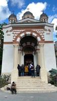 Bucharest, Romania 2021- Classical old Romanian christian orthodox church photo