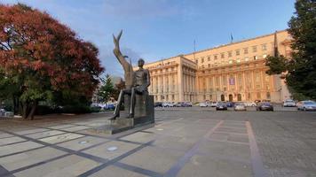 Boekarest, Roemenië - 21 september 2021 - 4k-reisvideo van de prachtige stad Boekarest in Roemenië video
