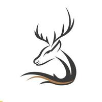 Deer Line Art Vector Design for Business and Company