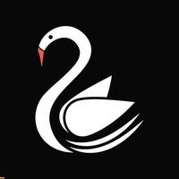 diseño de logotipo de cisne vector art para negocios y empresa