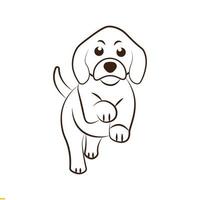 Dog Line Art Vector Design for Business and Company