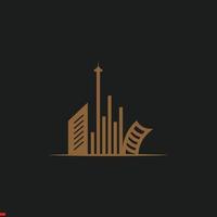Real Estate Logo Design Template For Business and Company vector