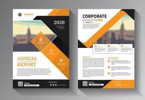 flyer template modern idea for annual report and brochure corporate vector