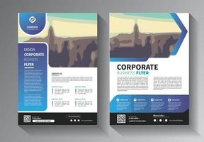 flyer template modern idea for annual report and brochure corporate vector
