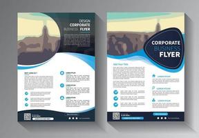 flyer template modern idea for annual report and brochure corporate vector