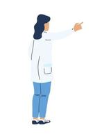 female doctor teaching vector