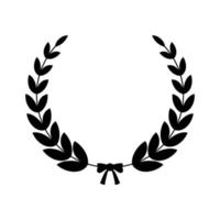 laurel wreath decoration vector