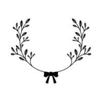 laurel wreath frame vector