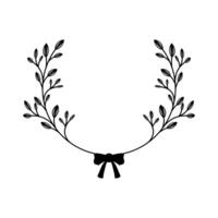 laurel wreath frame vector