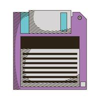 retro floppy disk vector