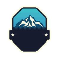 peaks adventure emblem vector