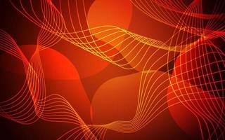 Abstract gradient red wavy lines background vector