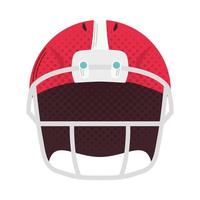 american football helmet front vector