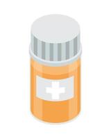 plastic bottle drugs vector