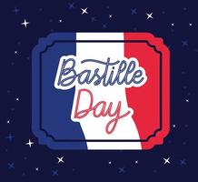 bastille day letters vector